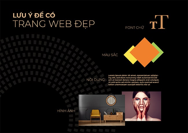 Lưu ý để có thiết kế trang web đẹp, chuyên nghiệp